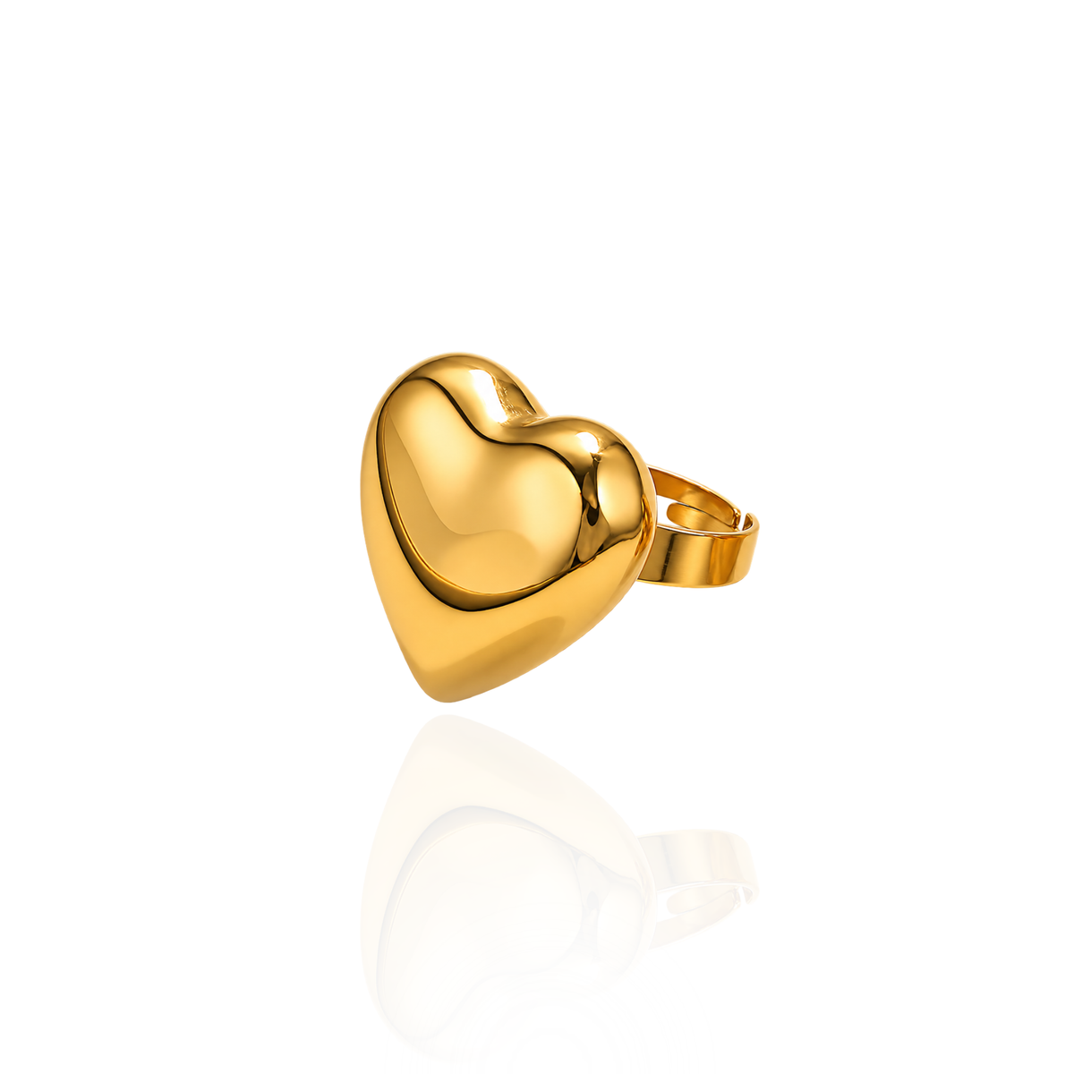 Amora Sculpted Heart Ring