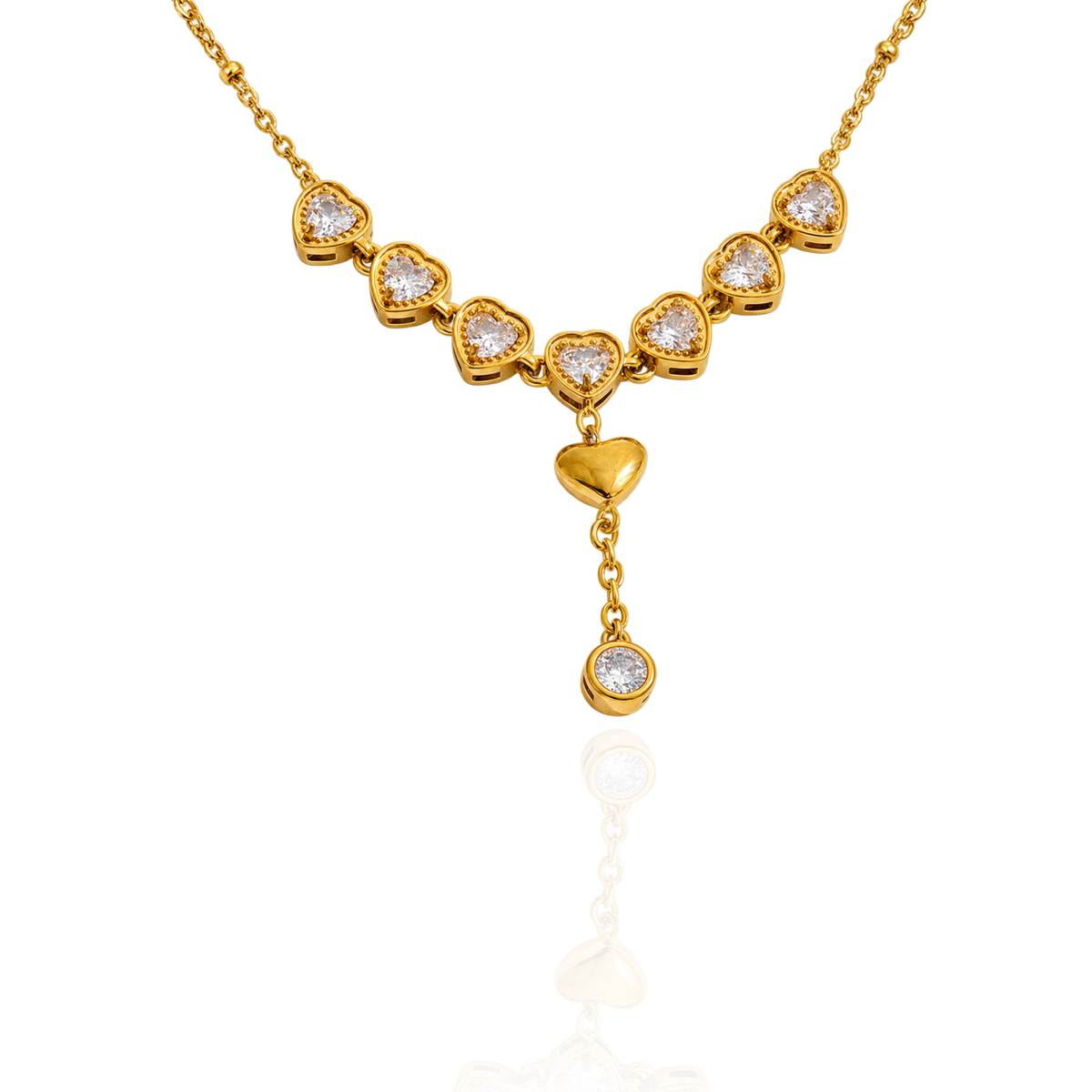Duchess Heart Drop Necklace