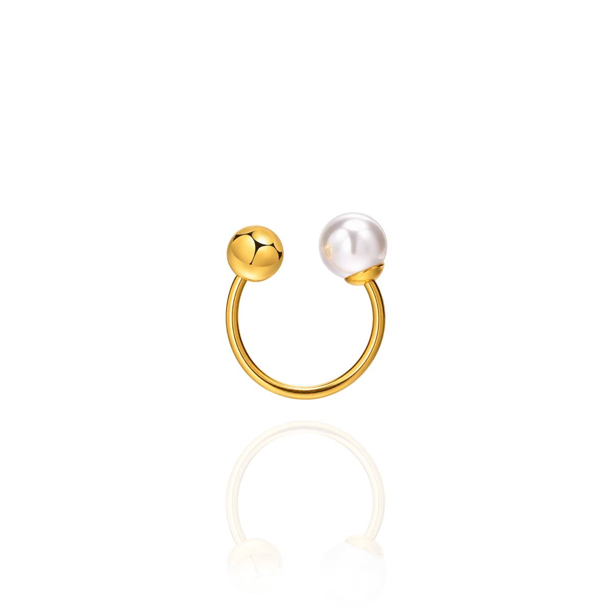 Aurélie Pearl Open Ring