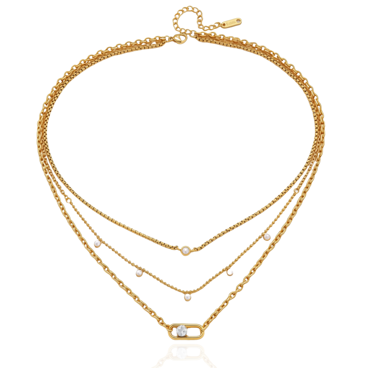 Triple Layer Sparkle Necklace